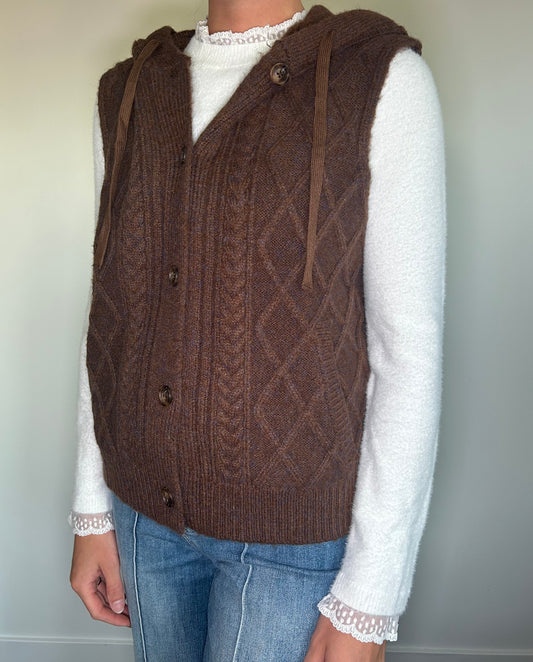 Brown Sweater Vest