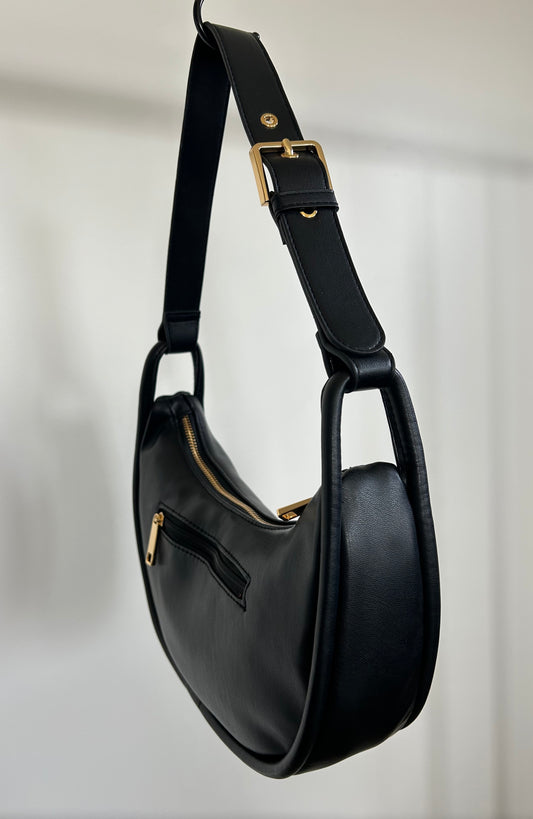 Black Crescent Purse