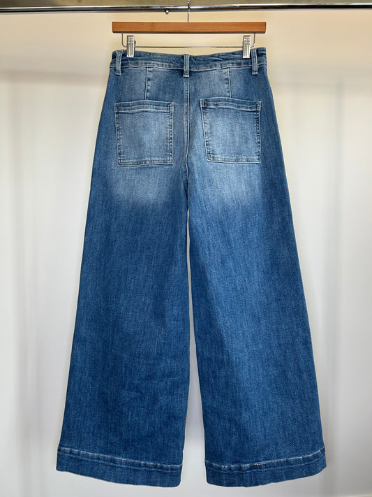 Medium Wash Wide Leg Jean