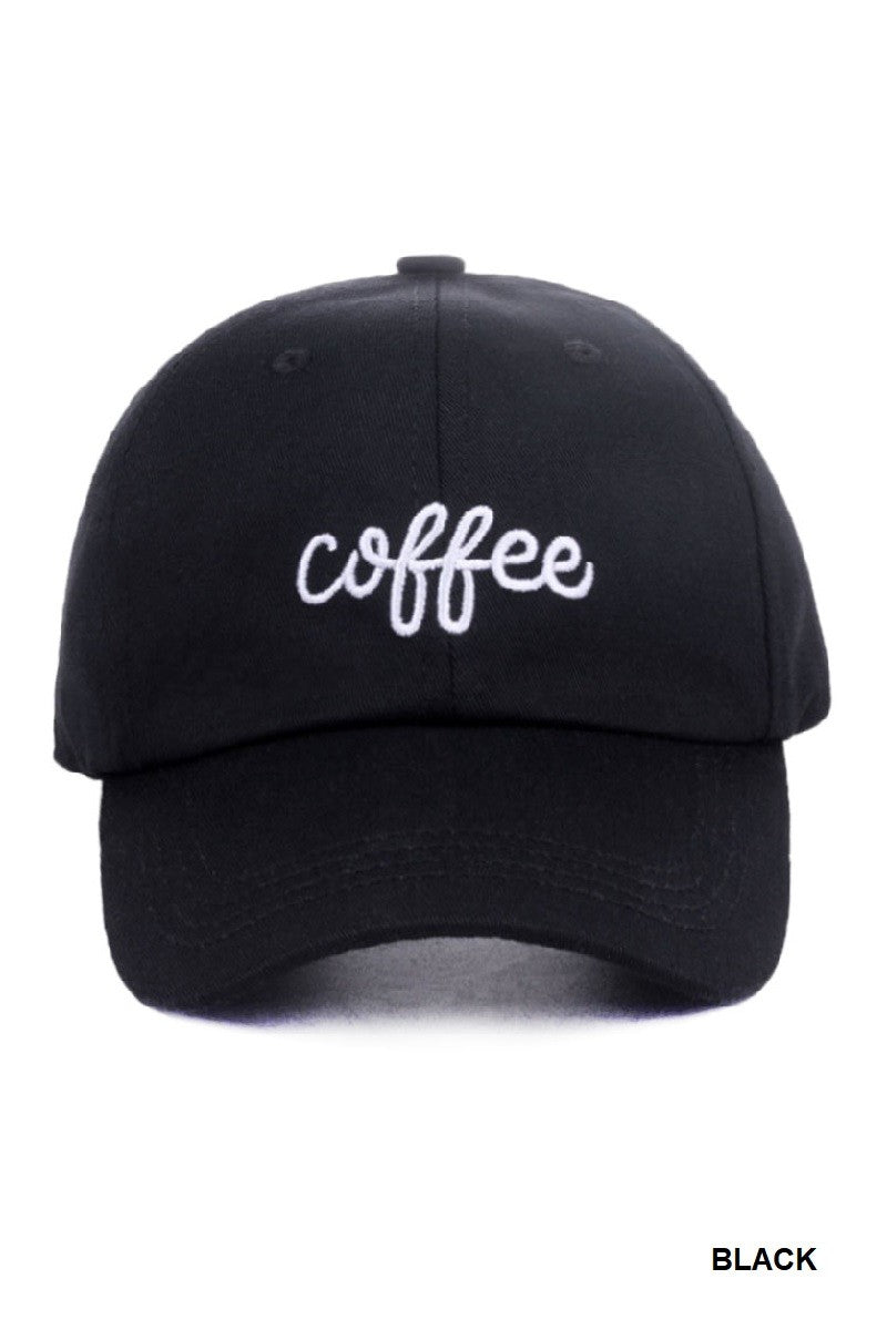 Coffee Embroidered Hat