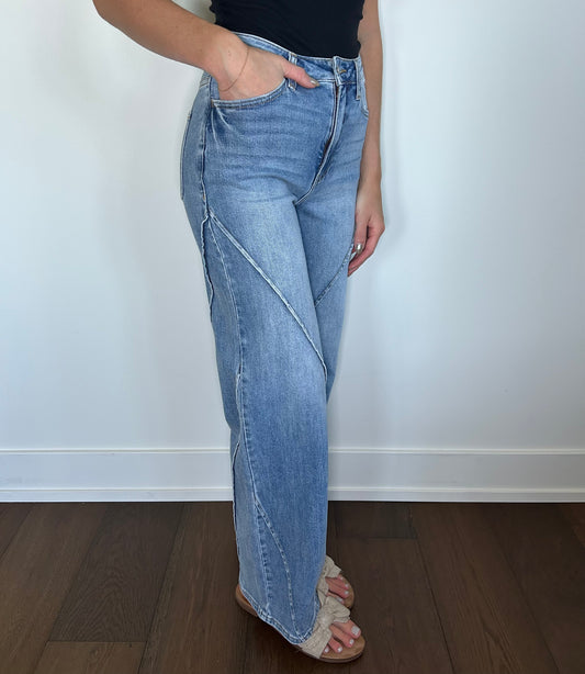 Diagonal Seam Jeans