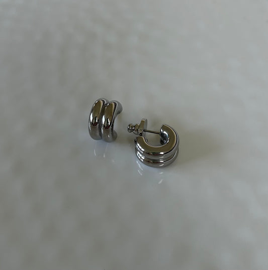 Double C-Hoop Earring