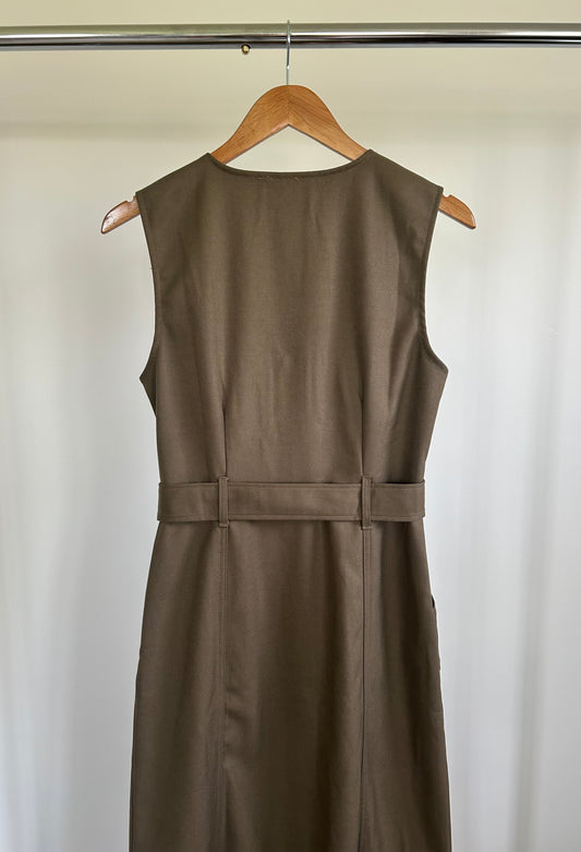 Army Green Pencil Dress