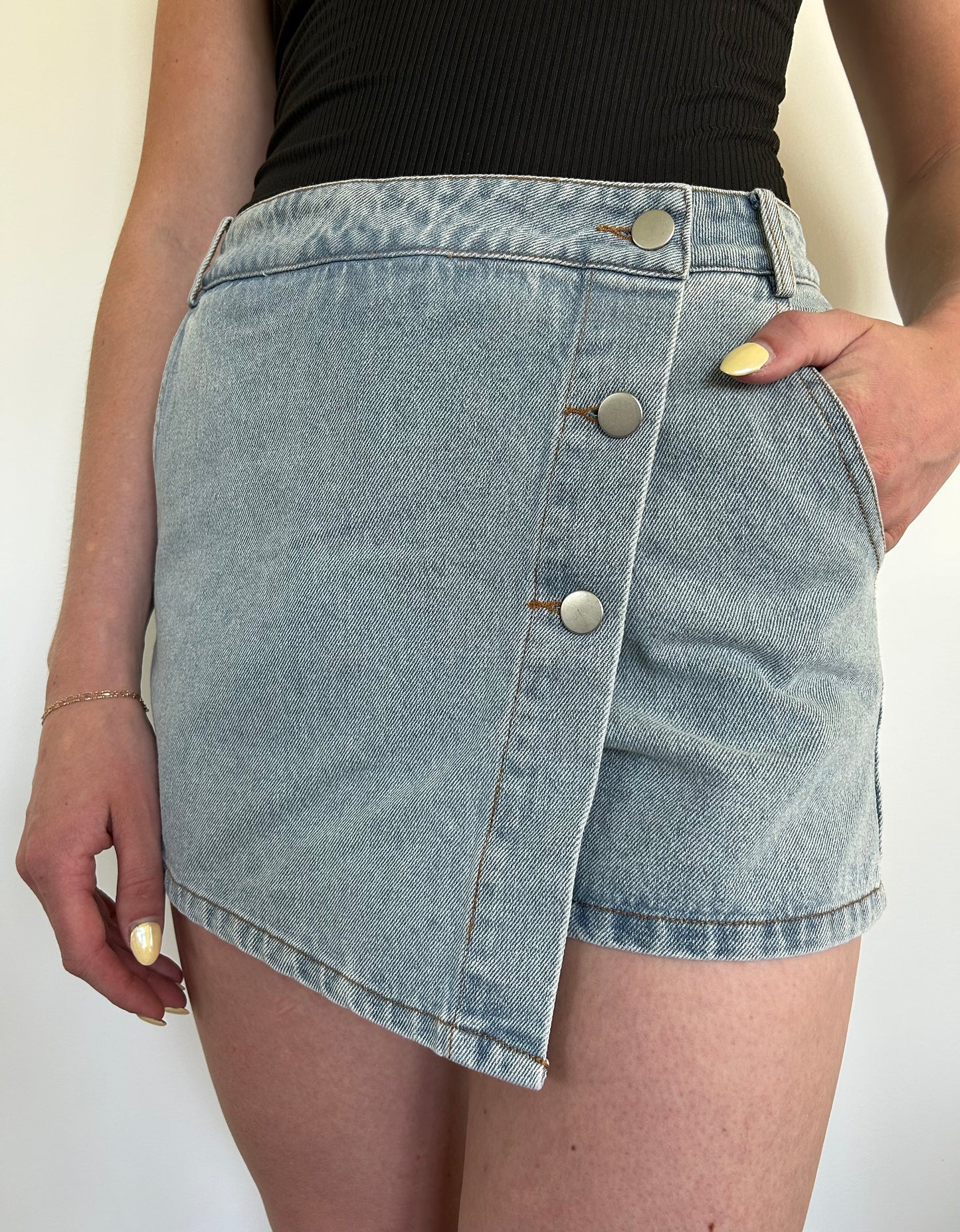Denim Skort