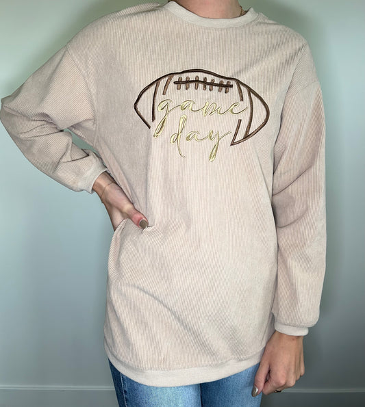 Tan “Game Day” Crew Neck