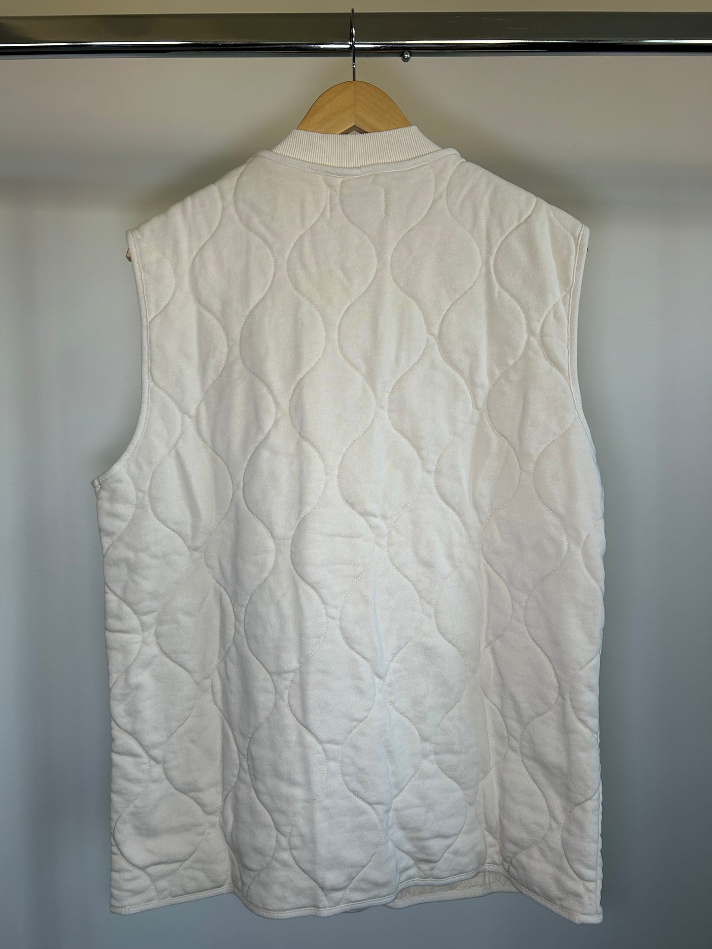 Cream Quilted Vest