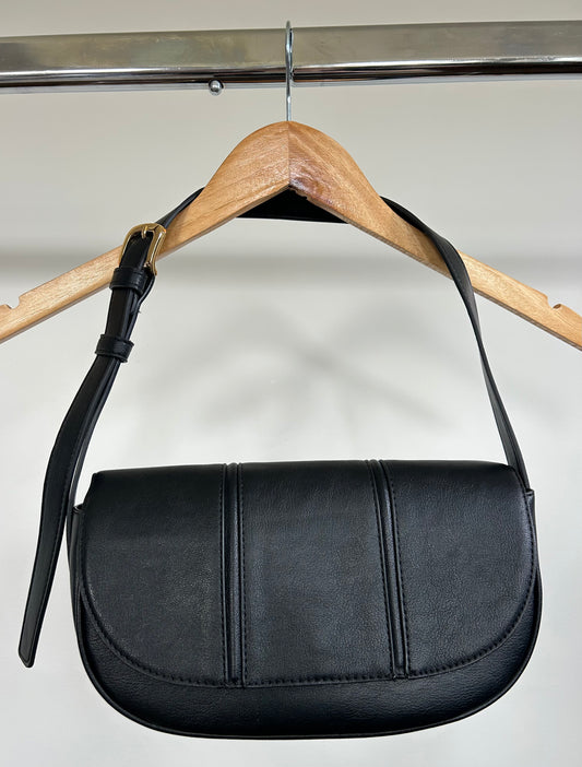 Black Front Snap Purse