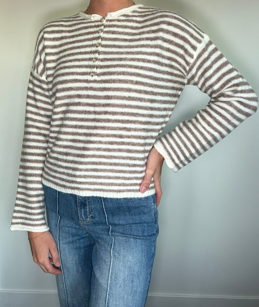 Coco Striped Knit Pullover