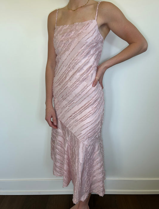 Pink Textured Dress