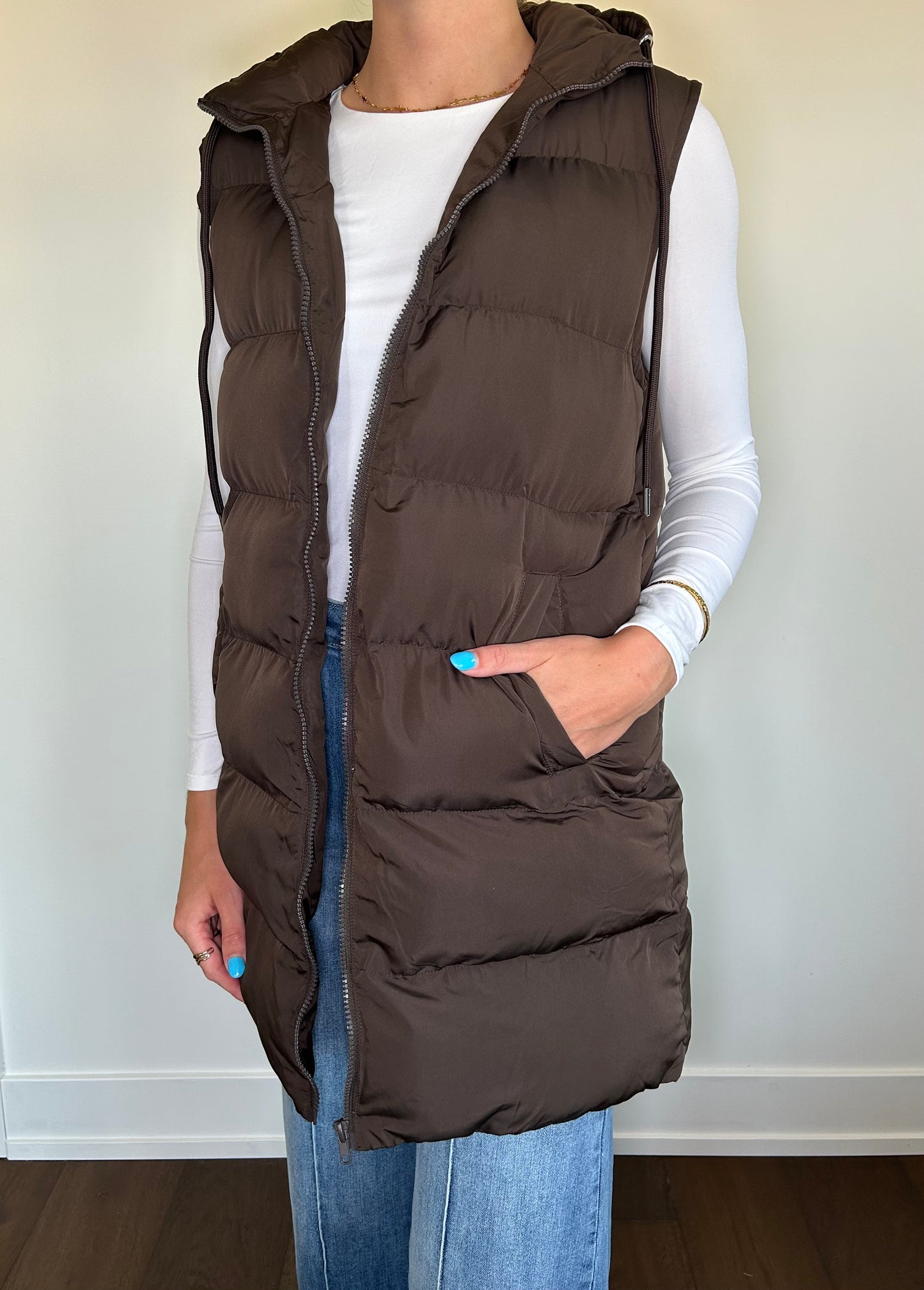 Long Puffer Vest
