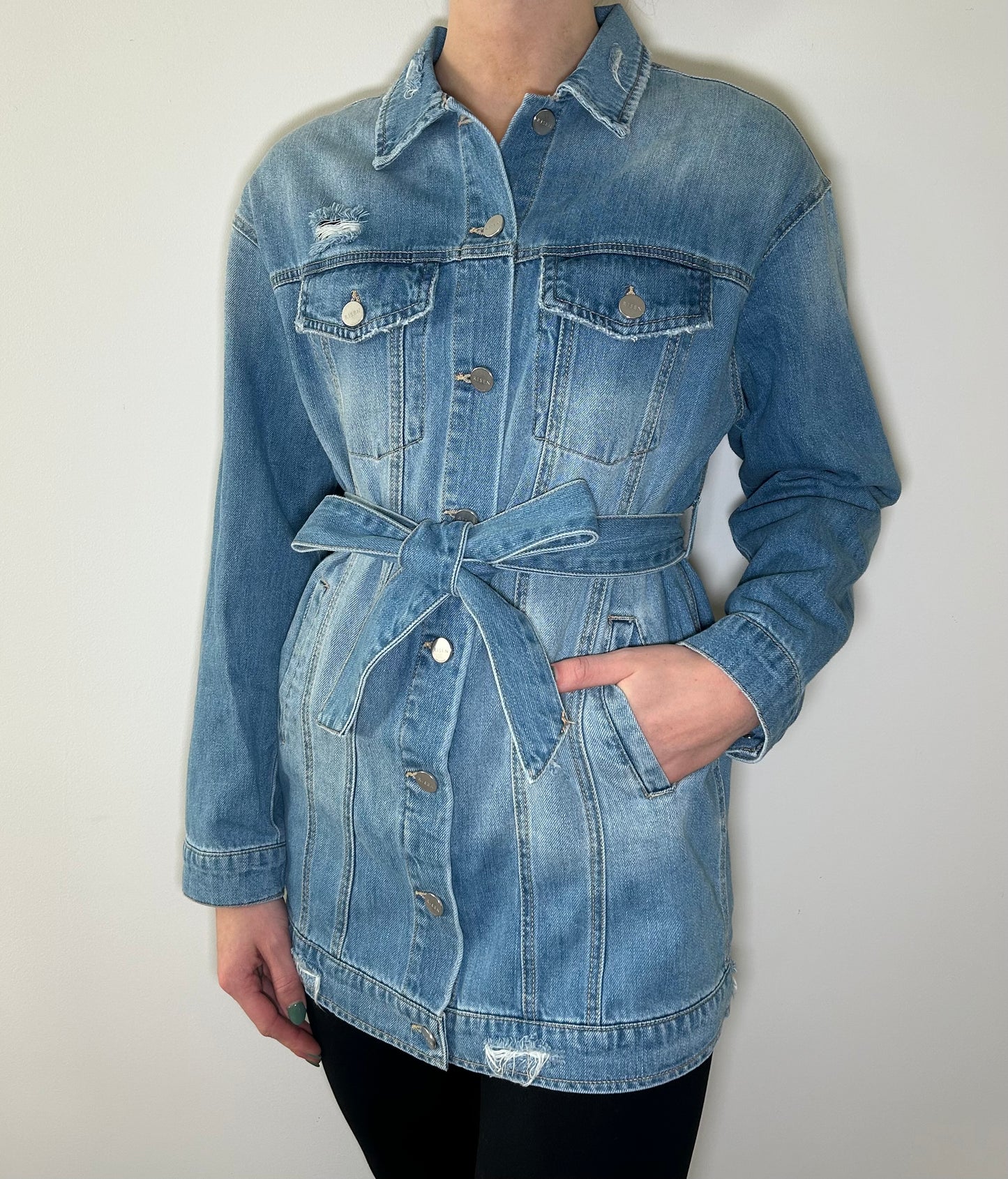 Belted Denim Jacket