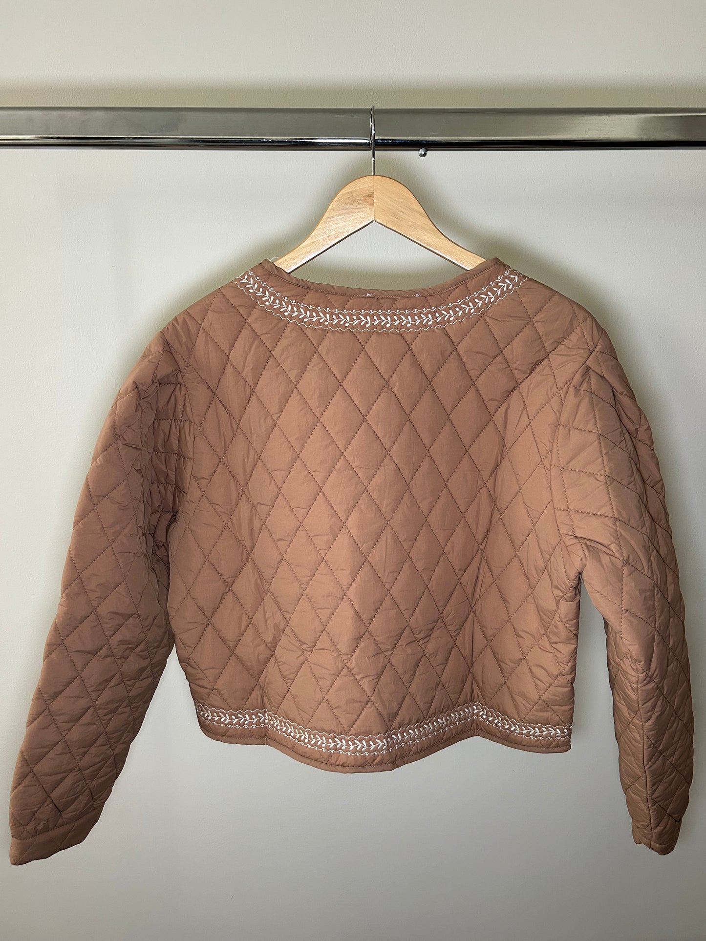 Brown Quilted Jacket