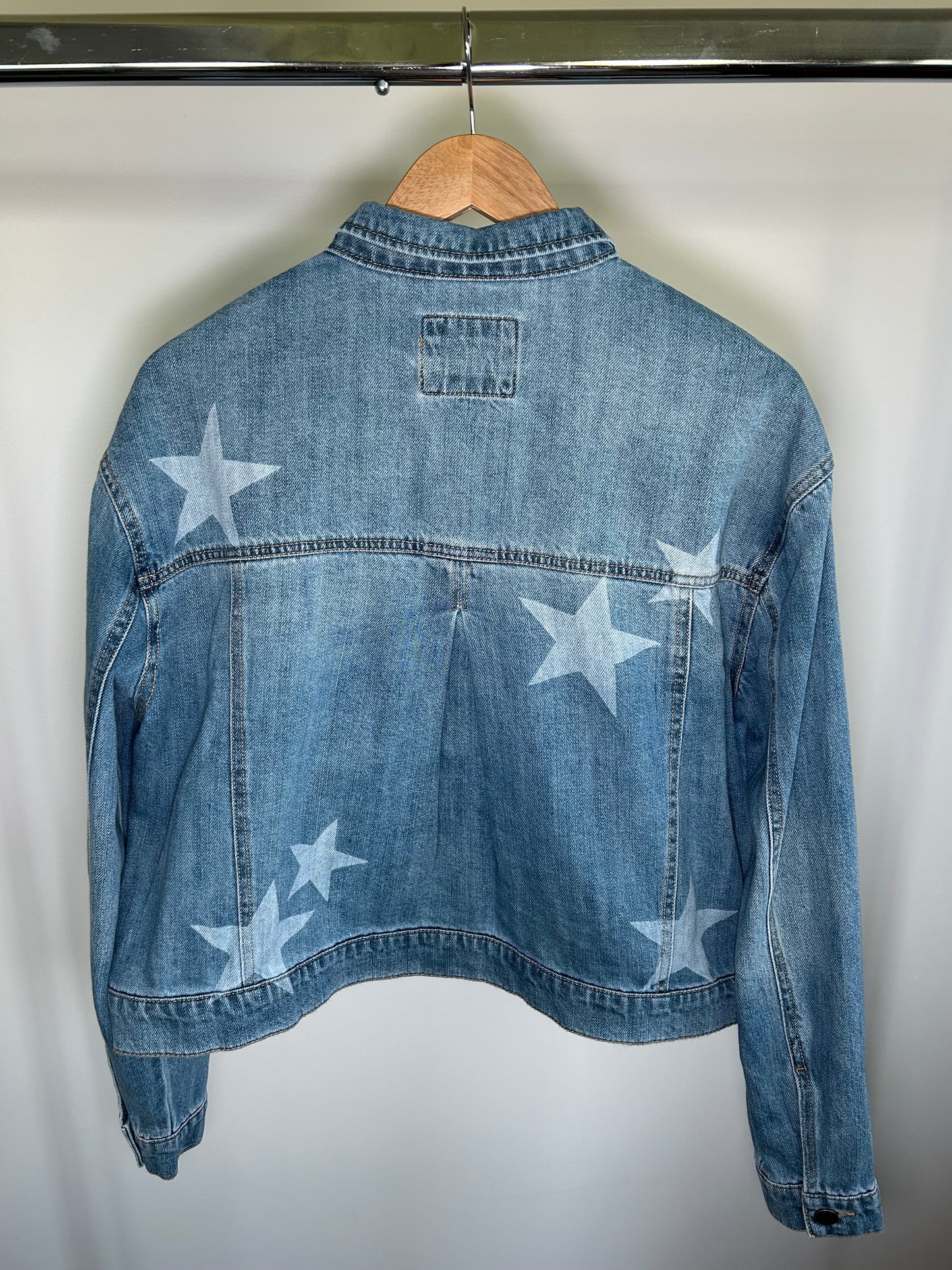 Star Printed Denim Jacket