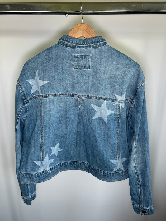 Star Printed Denim Jacket