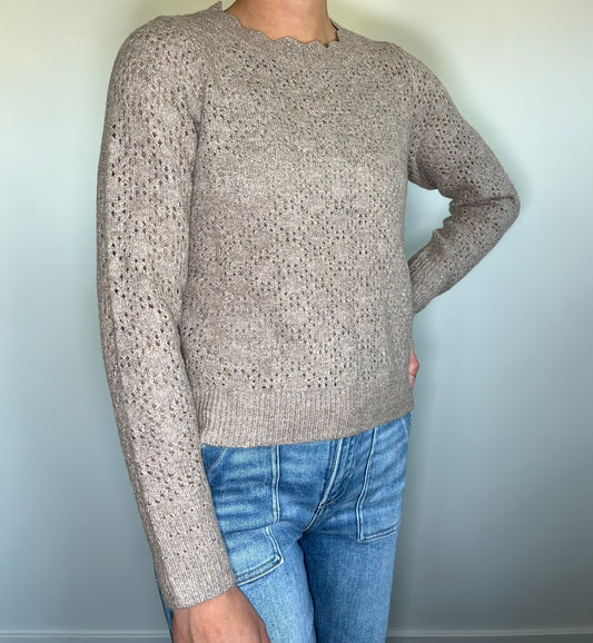 Scalloped Neck Sweater
