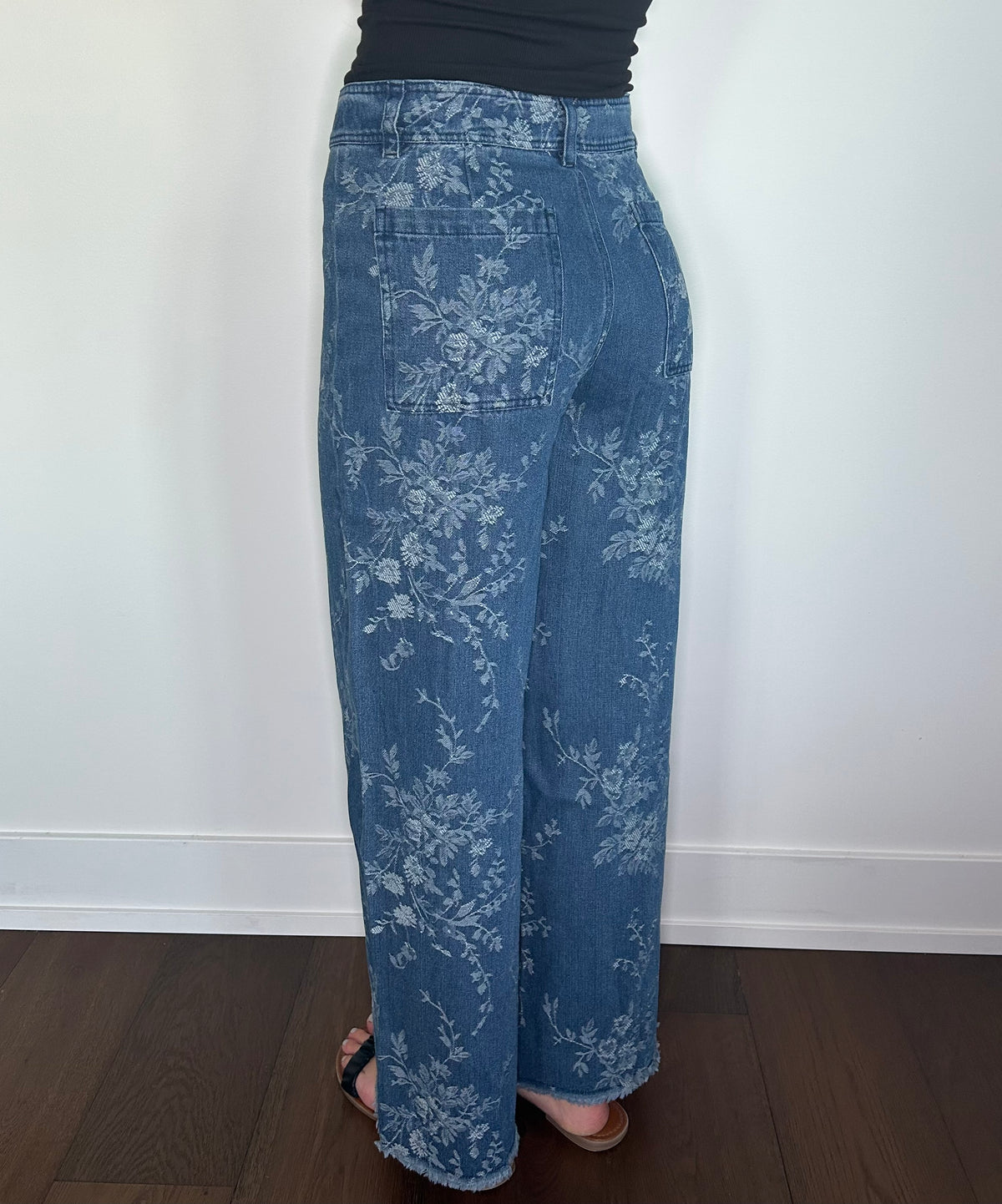 Floral Wide Leg Jeans