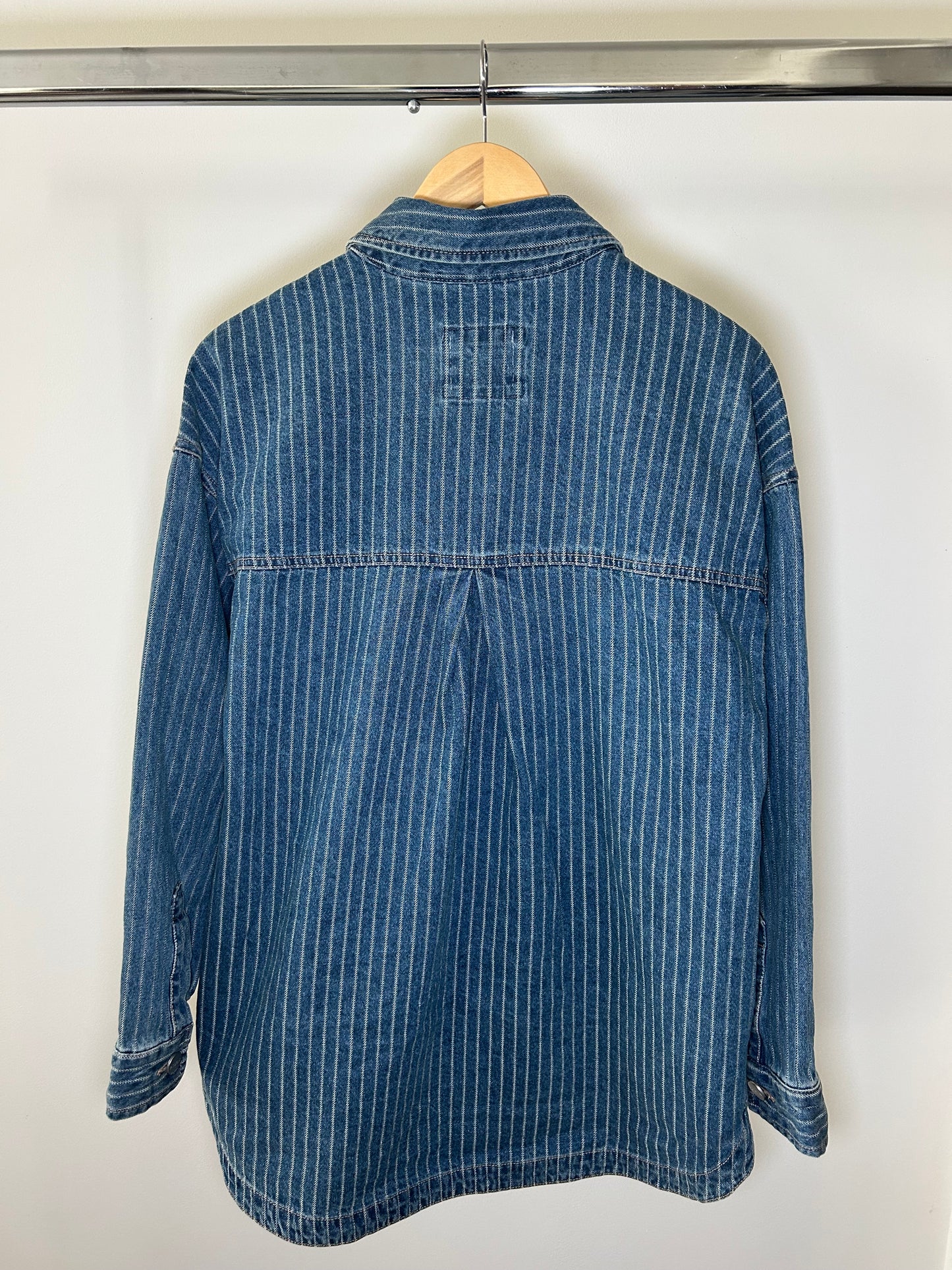 Striped Denim Shacket