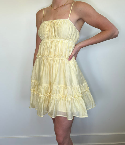 Yellow Mini Dress