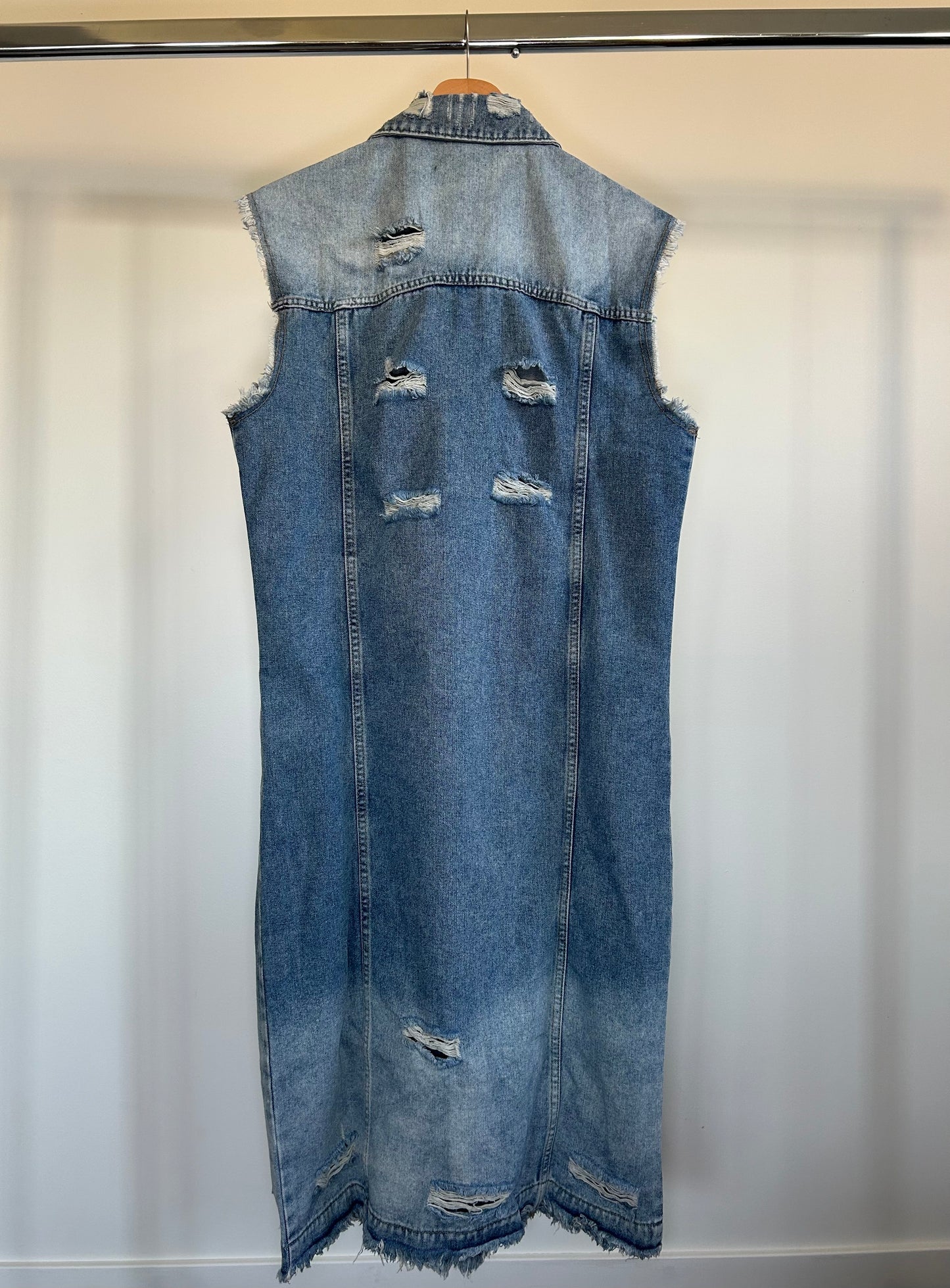 Long Denim Vest