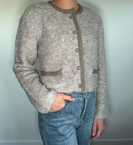 Boucle Knit Cardigan