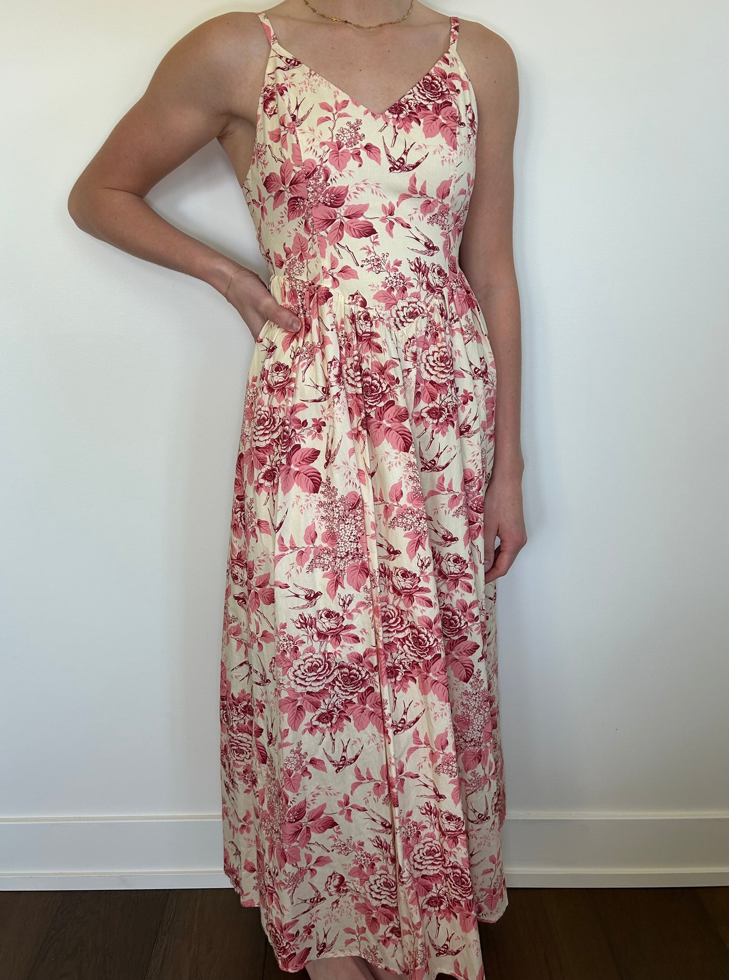 Pink Floral Sundress