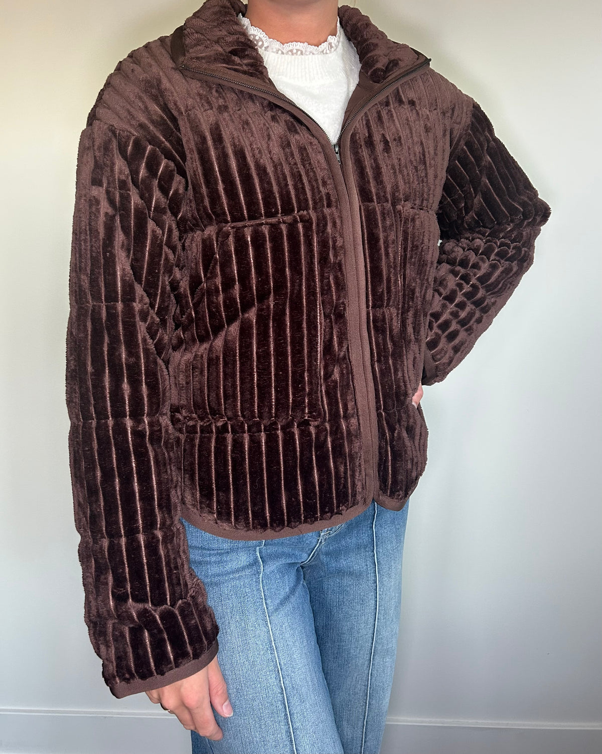 Brown Soft Touch Jacket