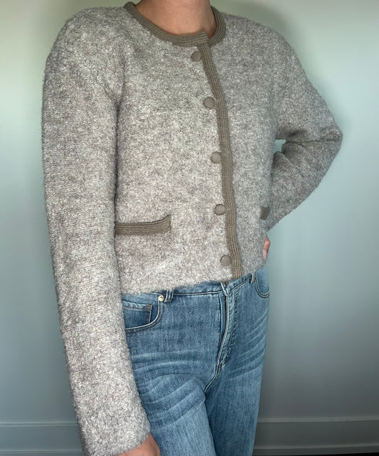Boucle Knit Cardigan
