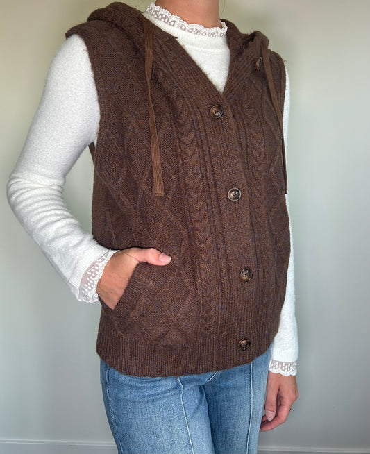 Brown Sweater Vest