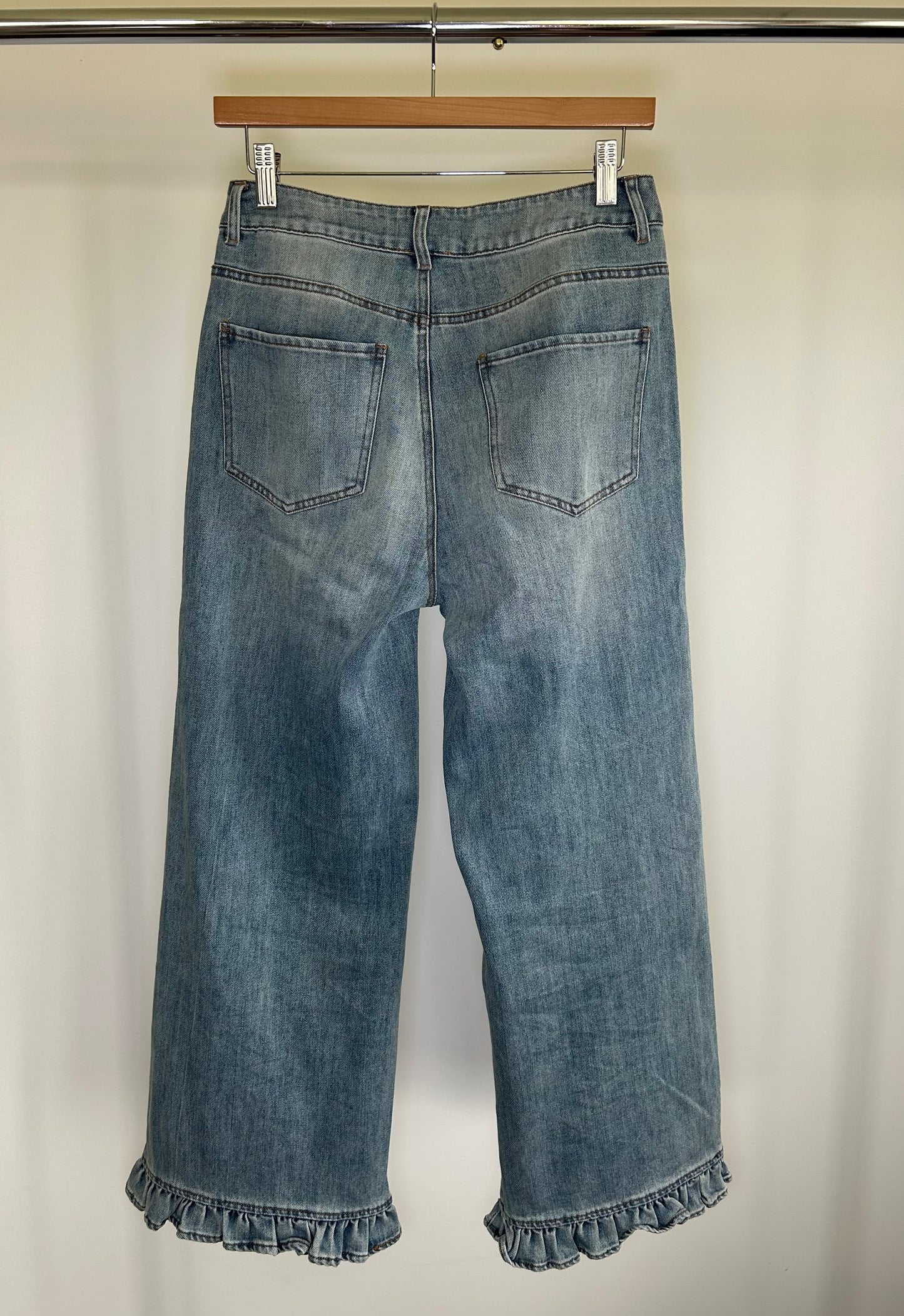 Ruffled Bottom Jeans