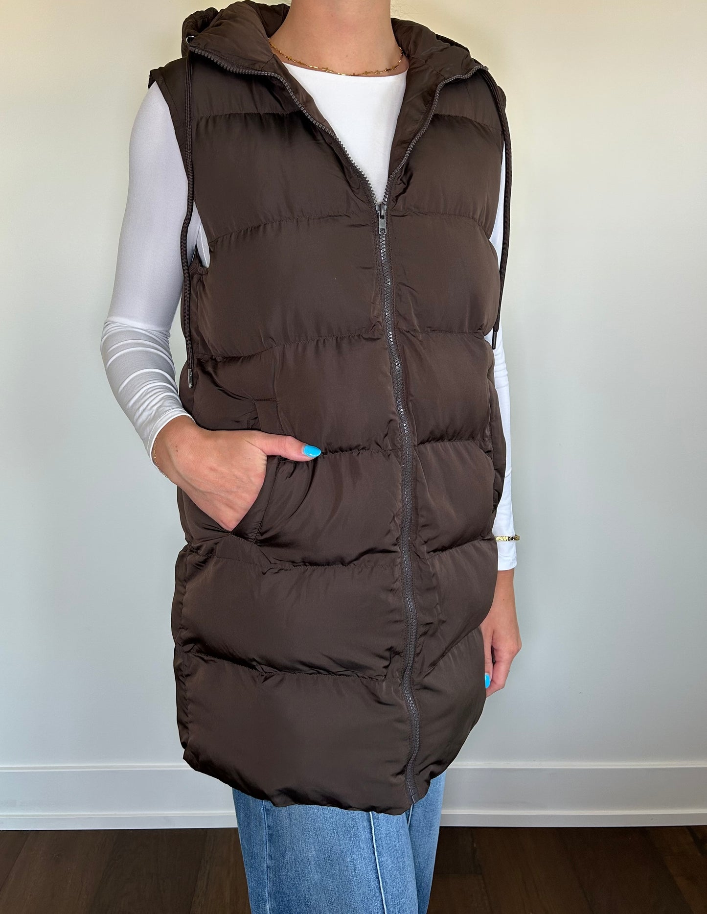 Long Puffer Vest