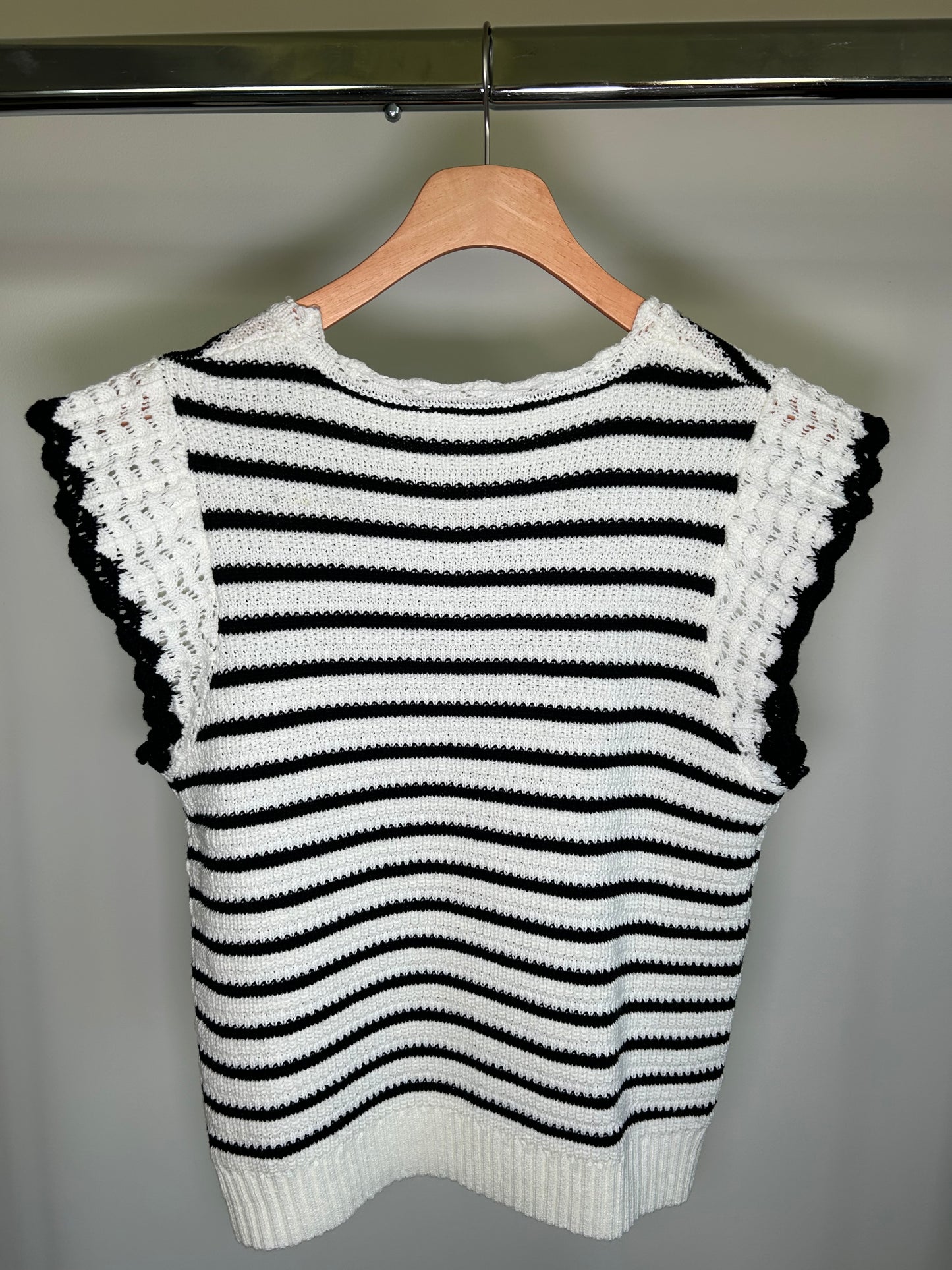 Striped Crochet Top