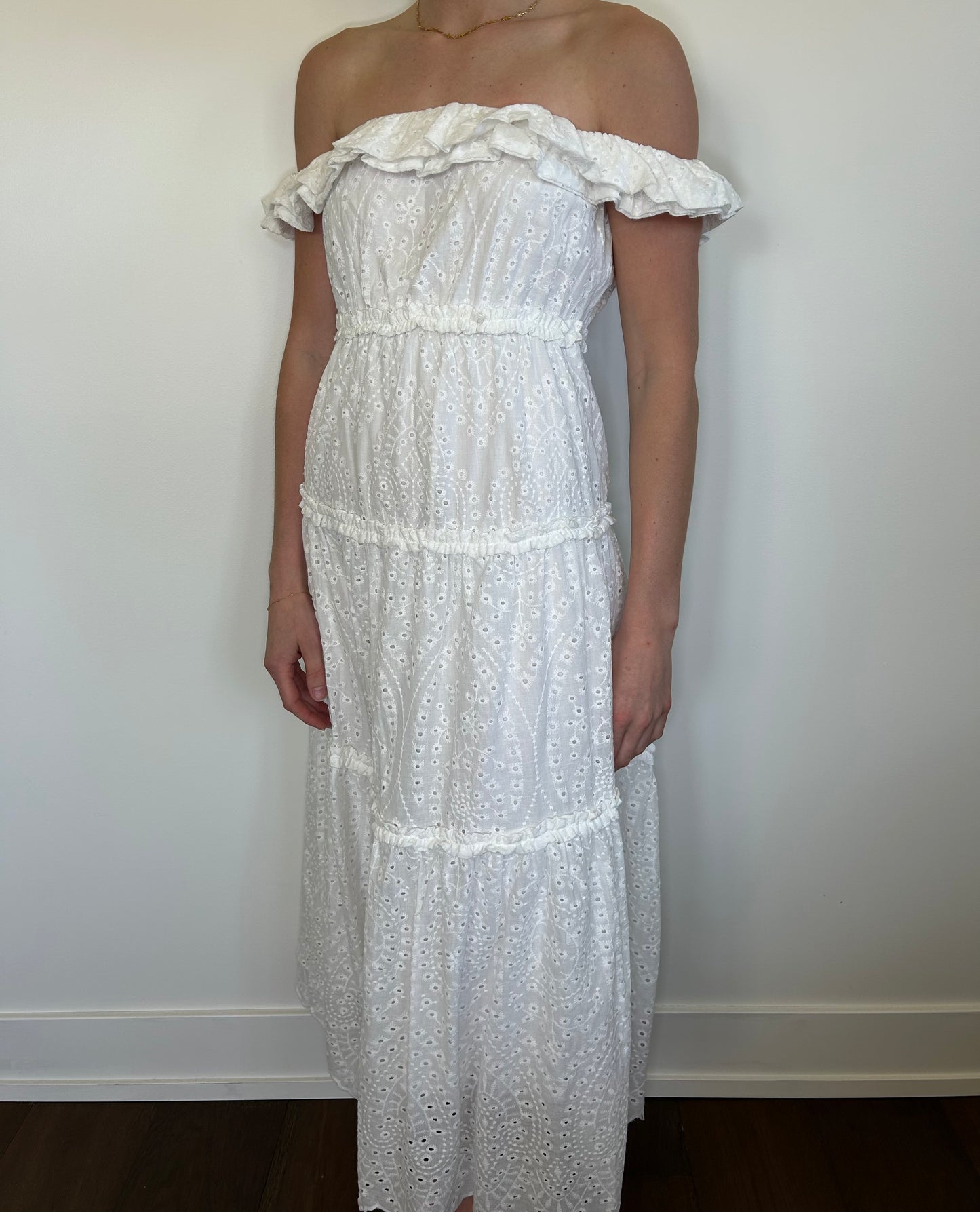 White Off the Shoulder Dress