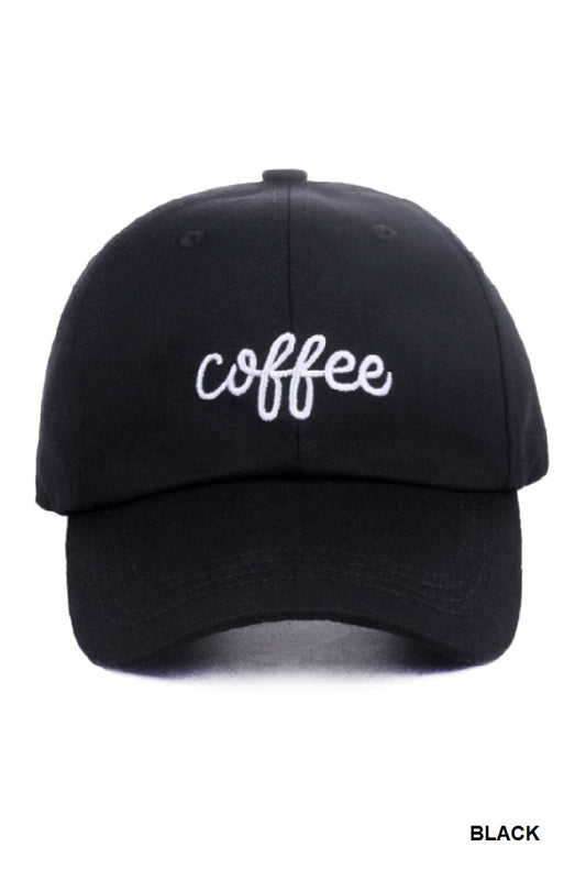 Coffee Embroidered Hat
