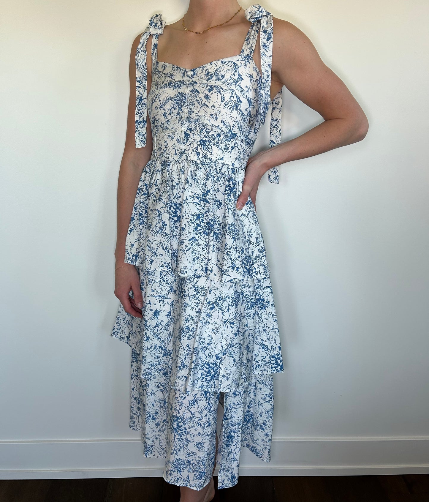 Blue Floral Dress