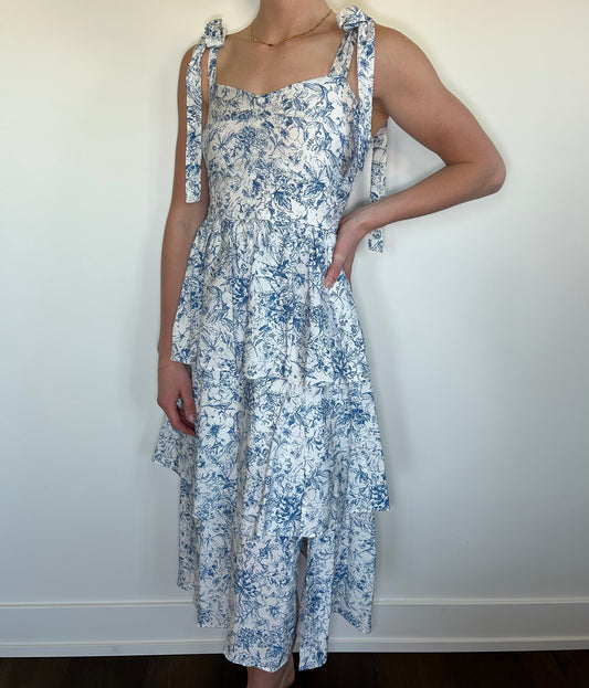 Blue Floral Dress