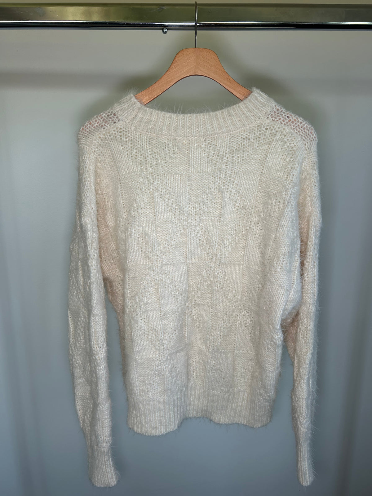 Ivory Textured Sweater