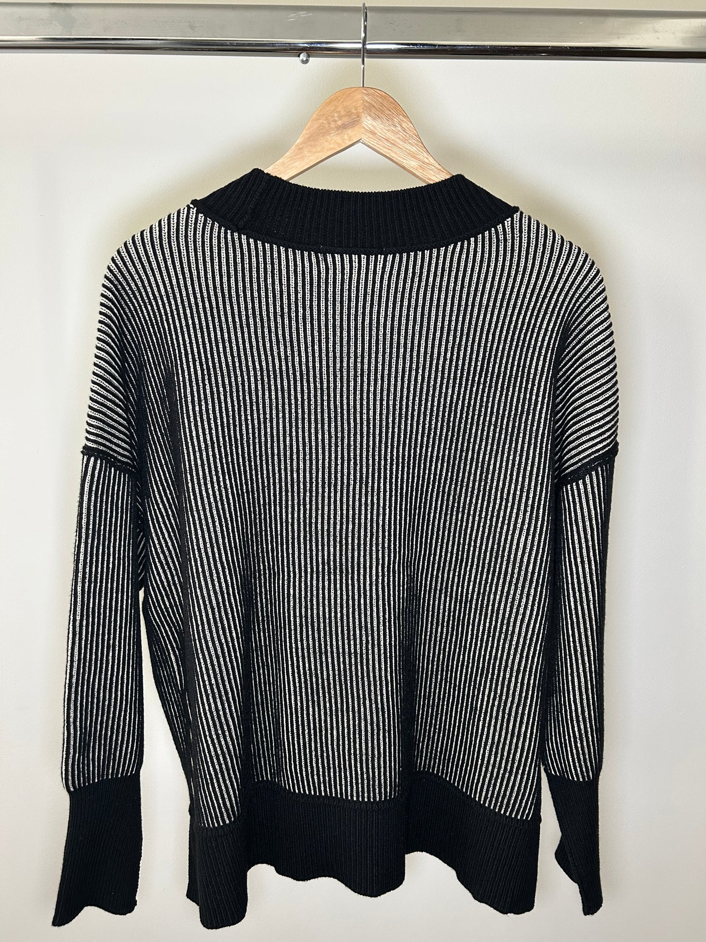 Black Two Tone Sweater