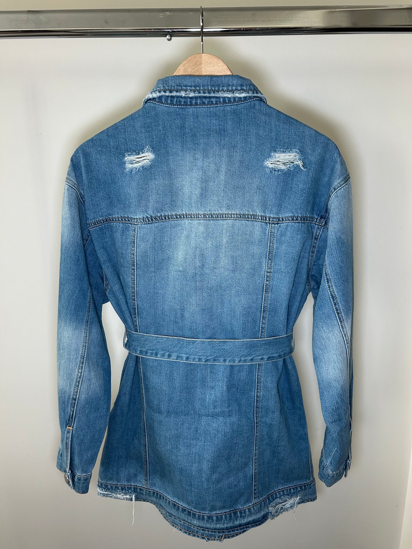 Belted Denim Jacket