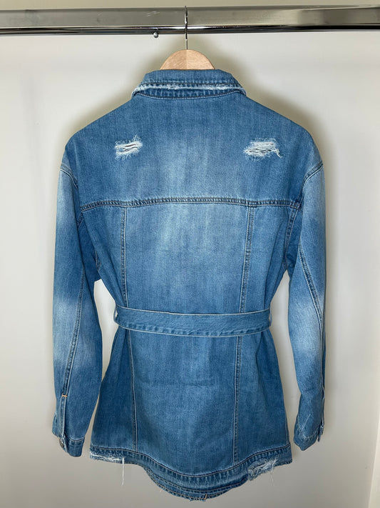 Belted Denim Jacket
