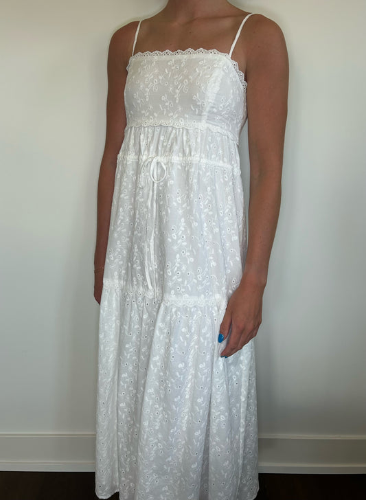 White Eyelet Dress