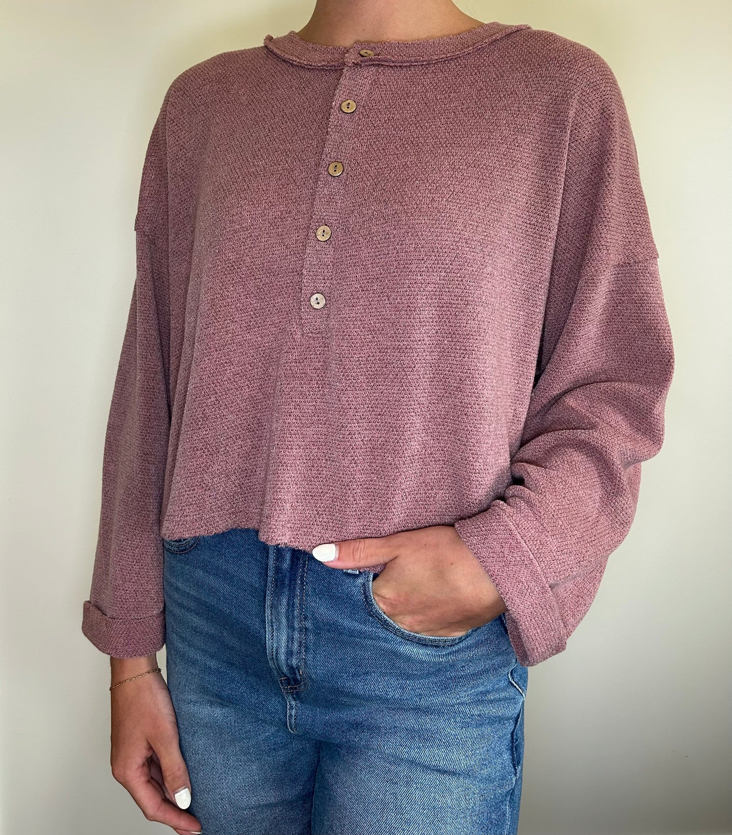 Knit Button Down Top