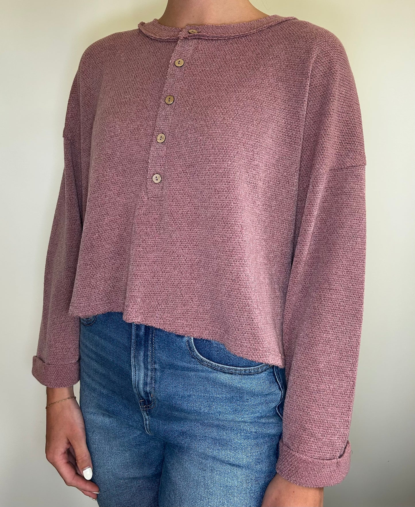 Knit Button Down Top