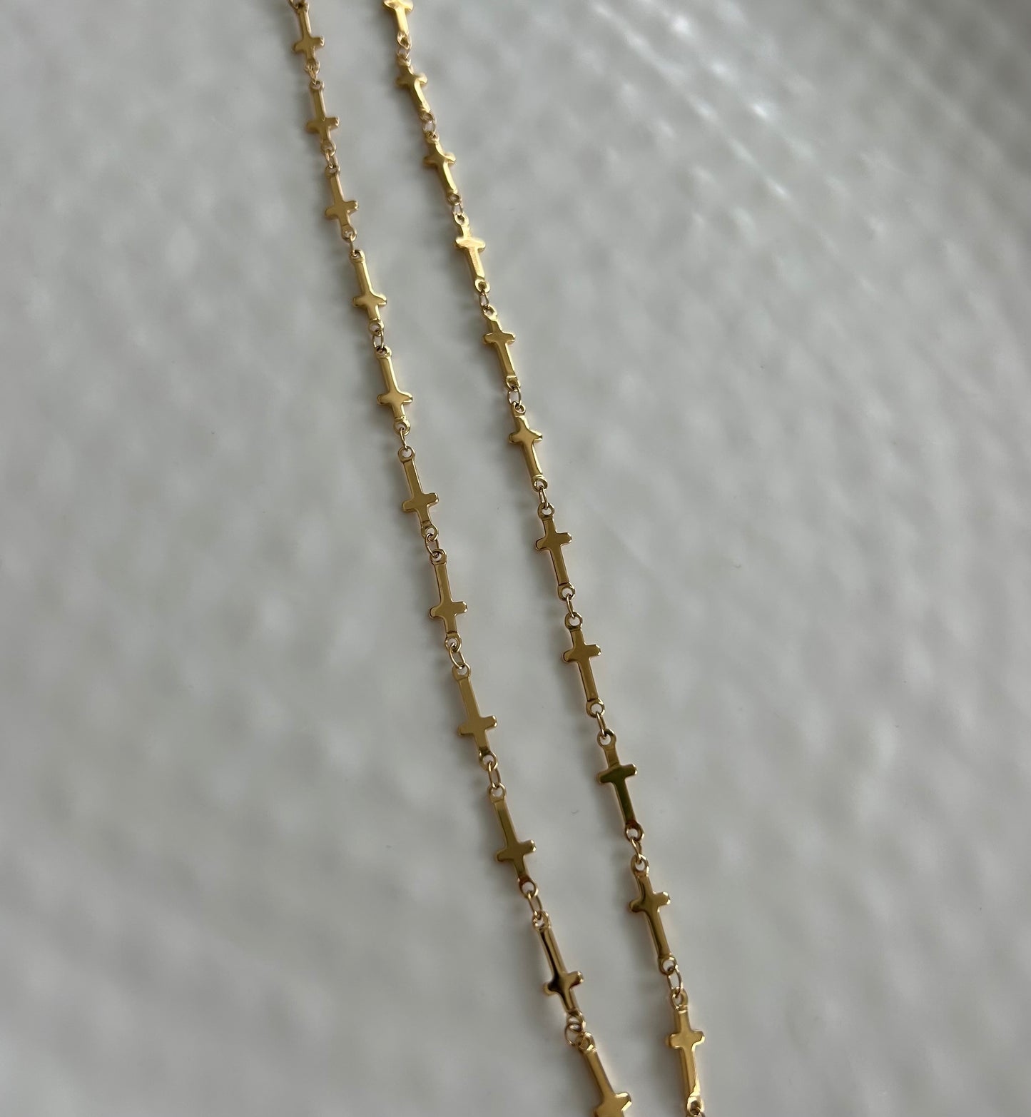 Gold Cross Chain Necklace