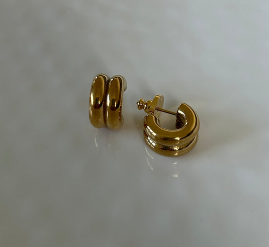 Double C-Hoop Earring