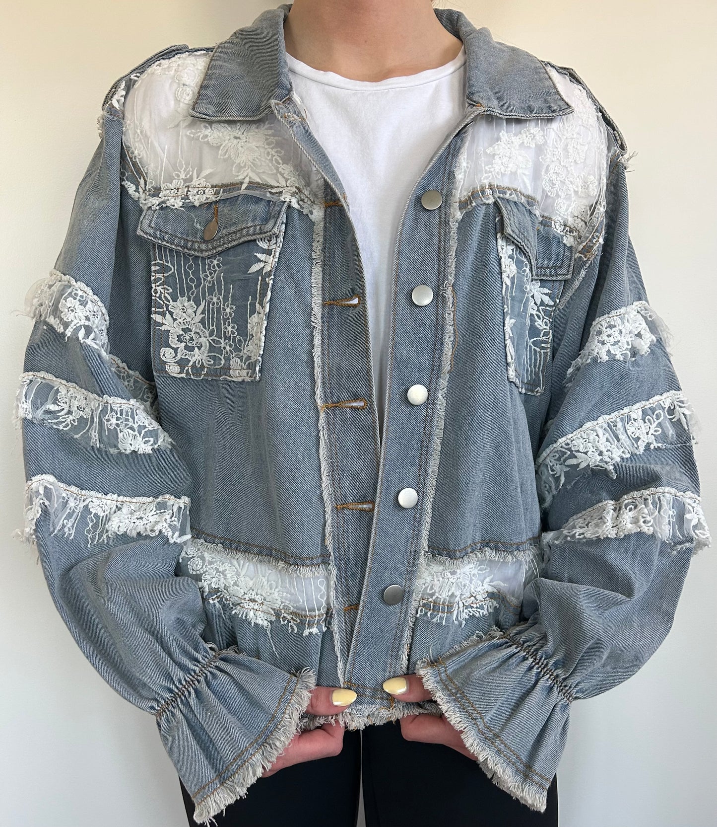 Lace Denim Jacket