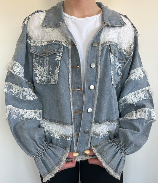 Lace Denim Jacket