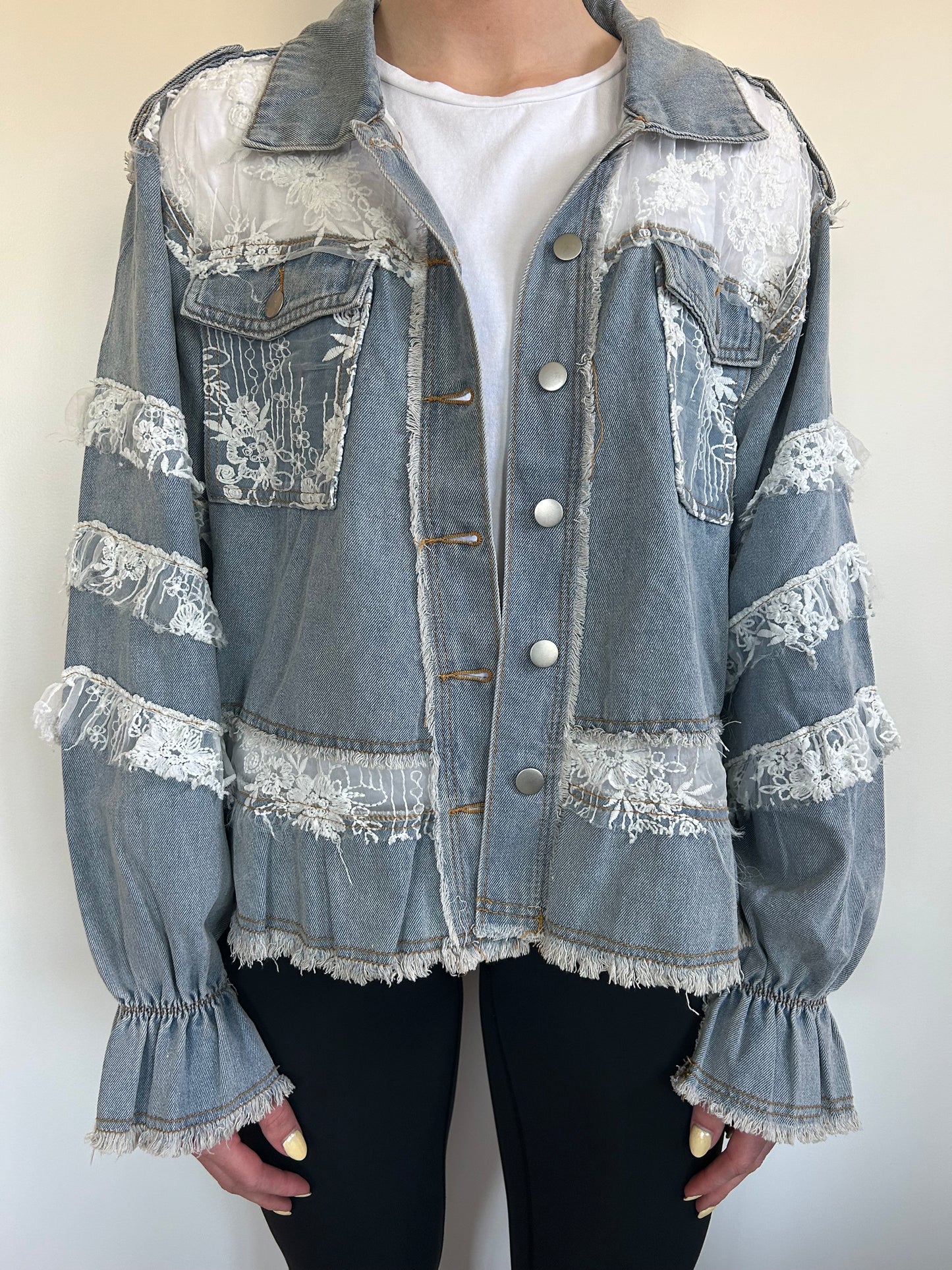 Lace Denim Jacket
