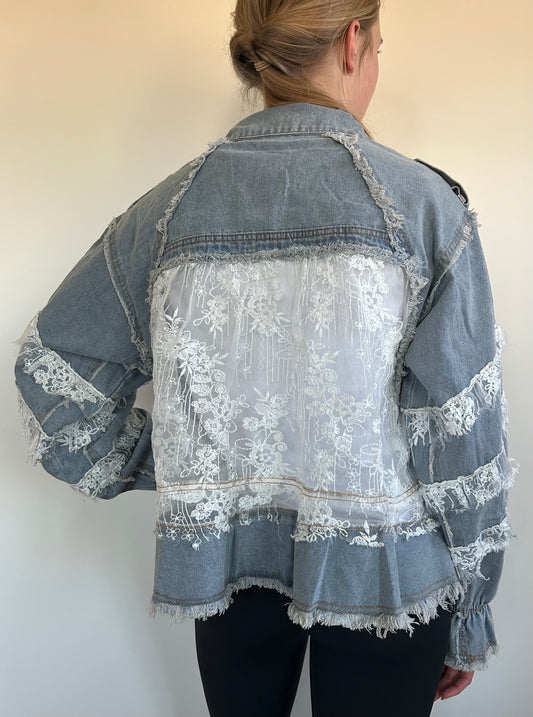 Lace Denim Jacket