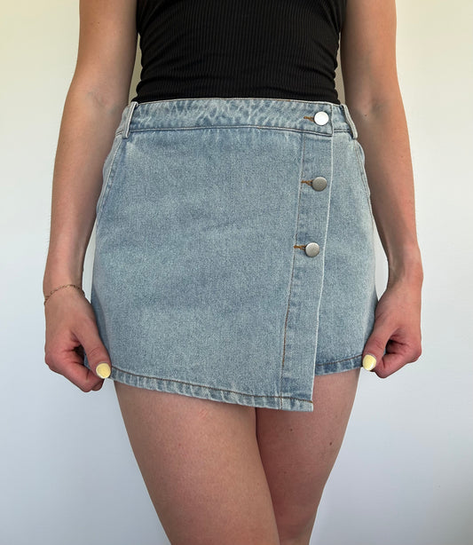 Denim Skort