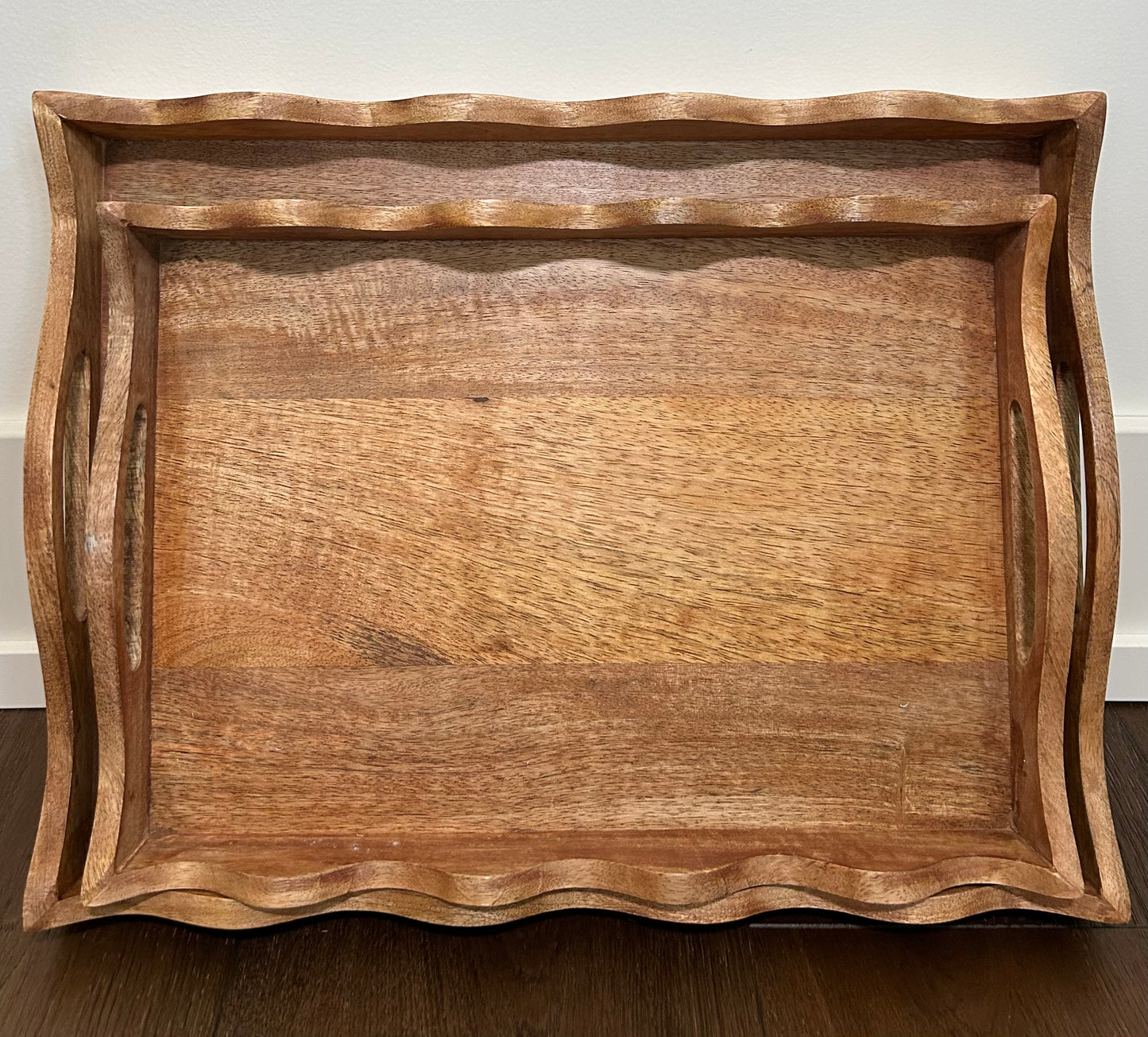 Wooden Tray Set